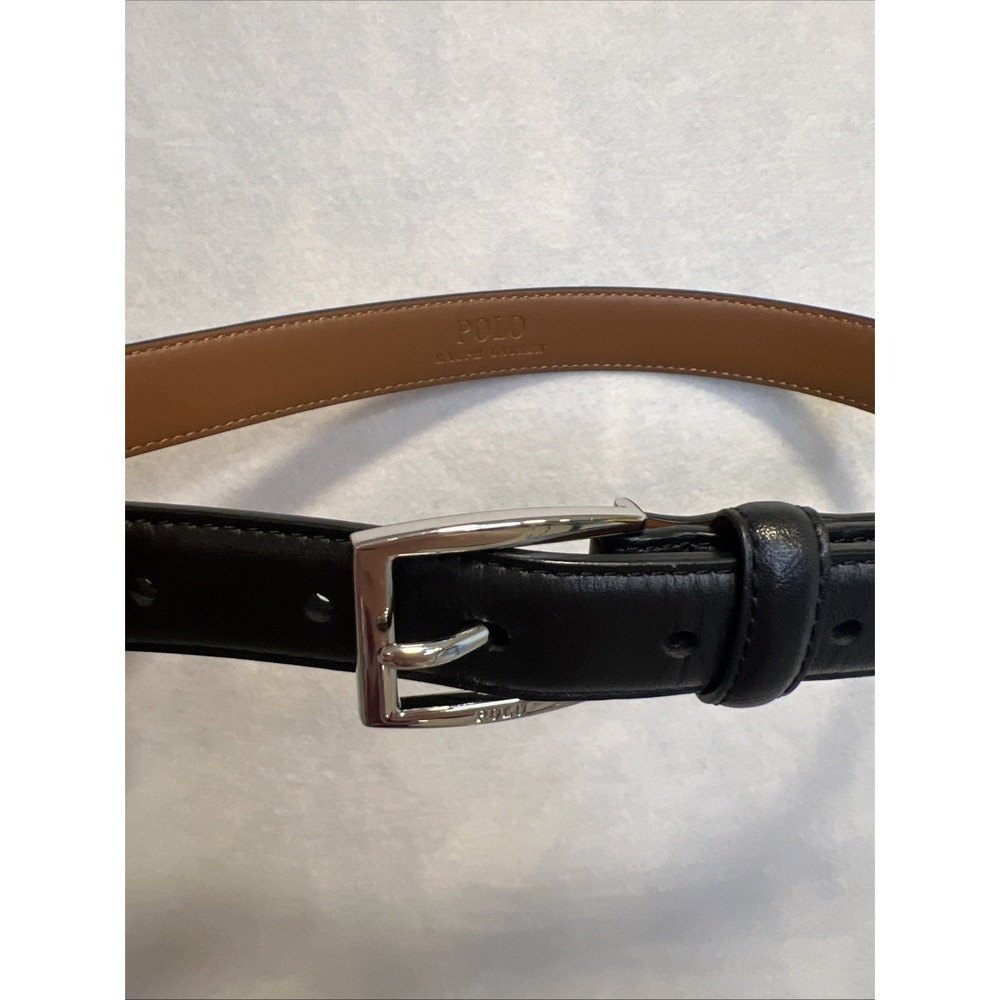 Polo Ralph Lauren Boys Dressy Belt Small‎ Black Logo